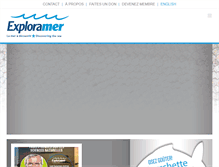 Tablet Screenshot of exploramer.qc.ca